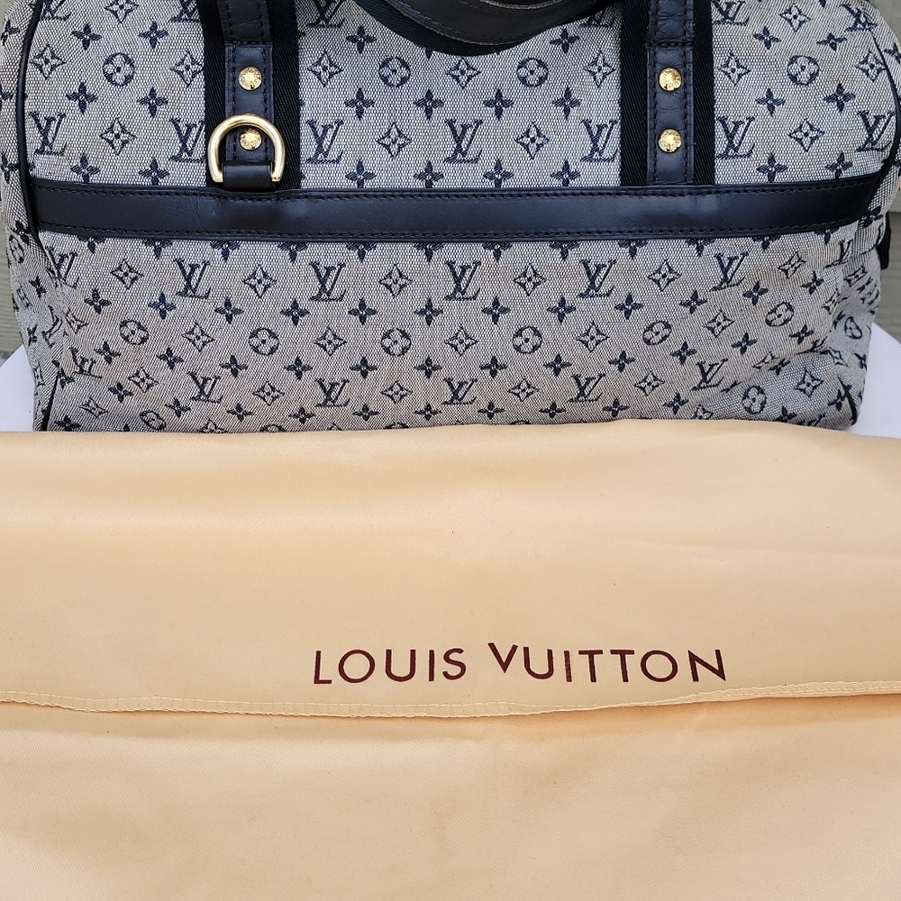 Louis Vuitton Josephine PM – Monogram Mini Lin – Navy – Made in France